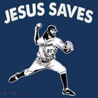 Jesus Saves Baseball Team Heaven Women's Hoodie thumb 2