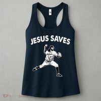 Jesus Saves Baseball Team Heaven Women's Tank Top thumb 3