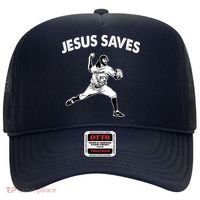 Jesus Saves Baseball Team Heaven Hat thumb 0