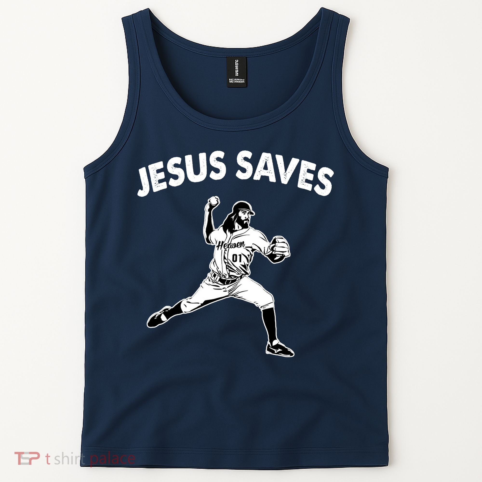 Jesus Saves Baseball Team Heaven Tank Top