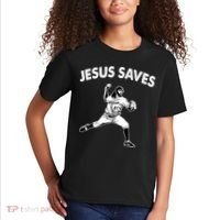Jesus Saves Baseball Team Heaven Kids T-Shirt thumb 2