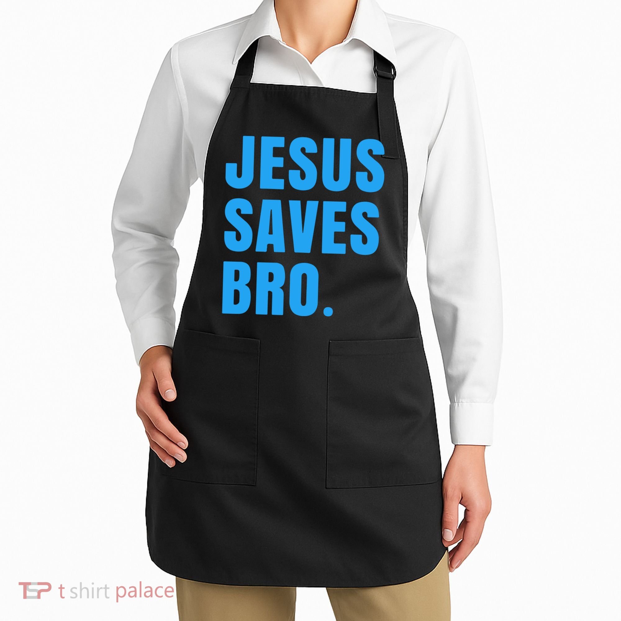 JESUS SAVES BRO Apron