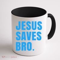 JESUS SAVES BRO Coffee Mug thumb 1