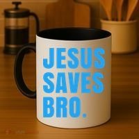 JESUS SAVES BRO Coffee Mug thumb 4