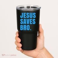 JESUS SAVES BRO Tumbler thumb 2