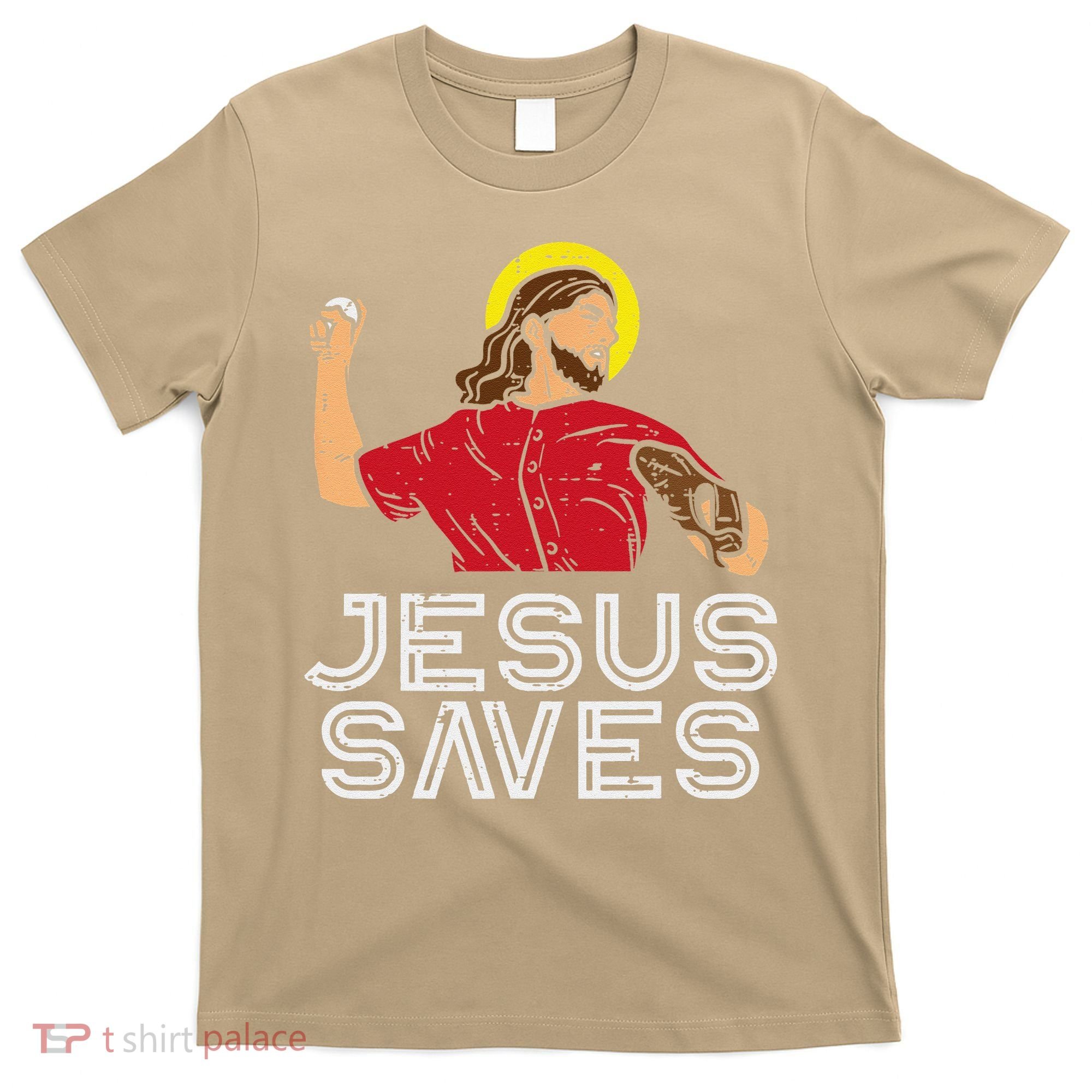 Jesus Saves Baseball God Sports Christian T-Shirt