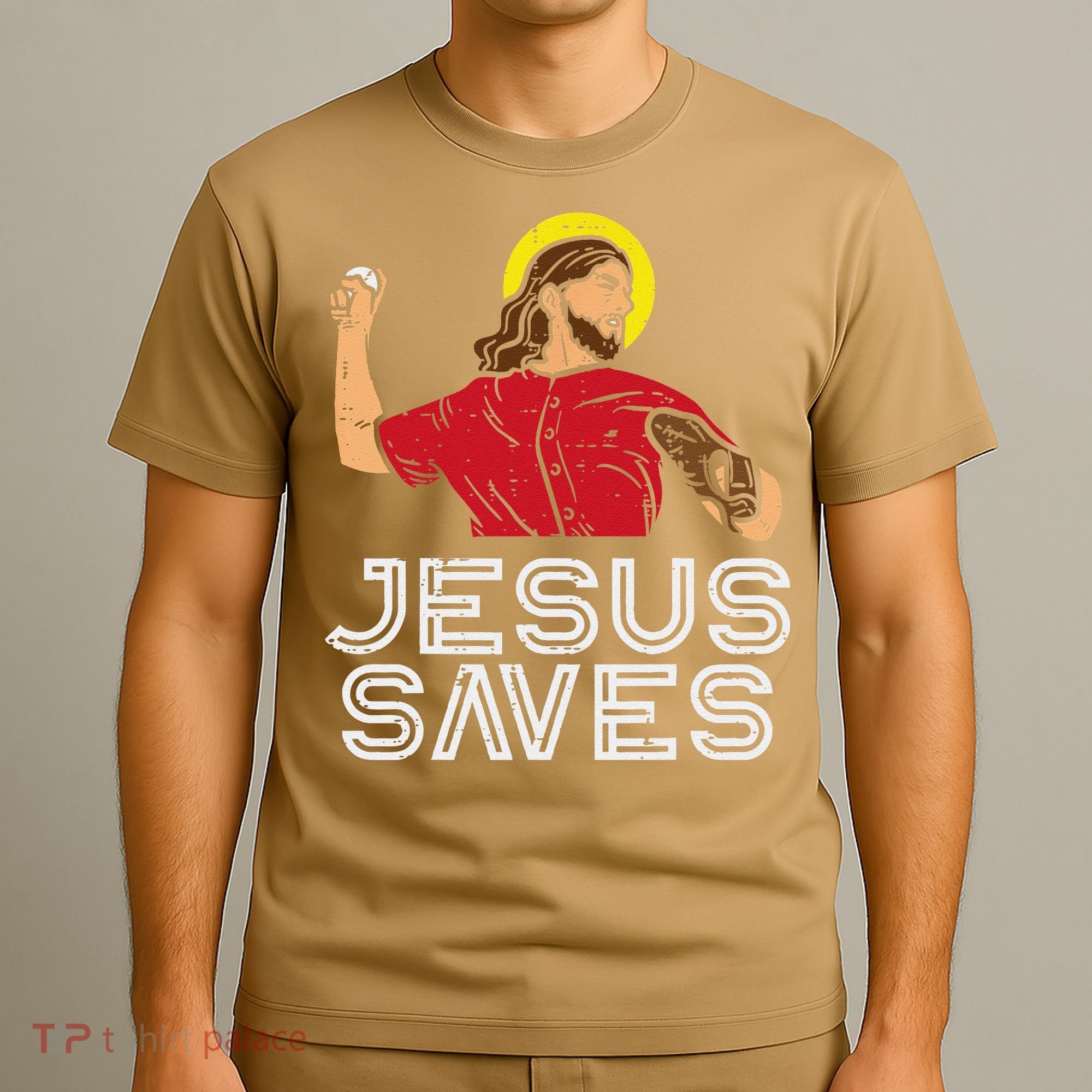 Jesus Saves Baseball God Sports Christian T-Shirt