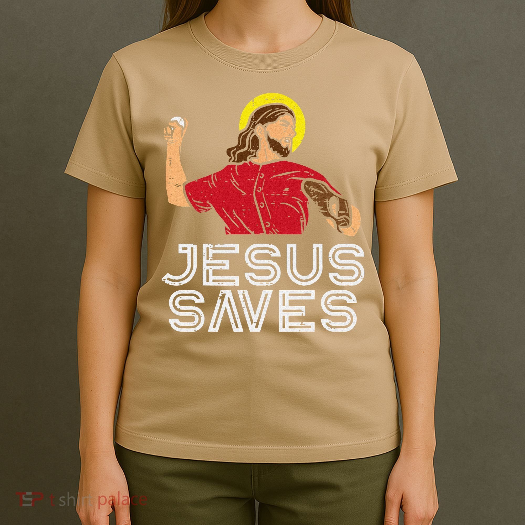 Jesus Saves Baseball God Sports Christian T-Shirt
