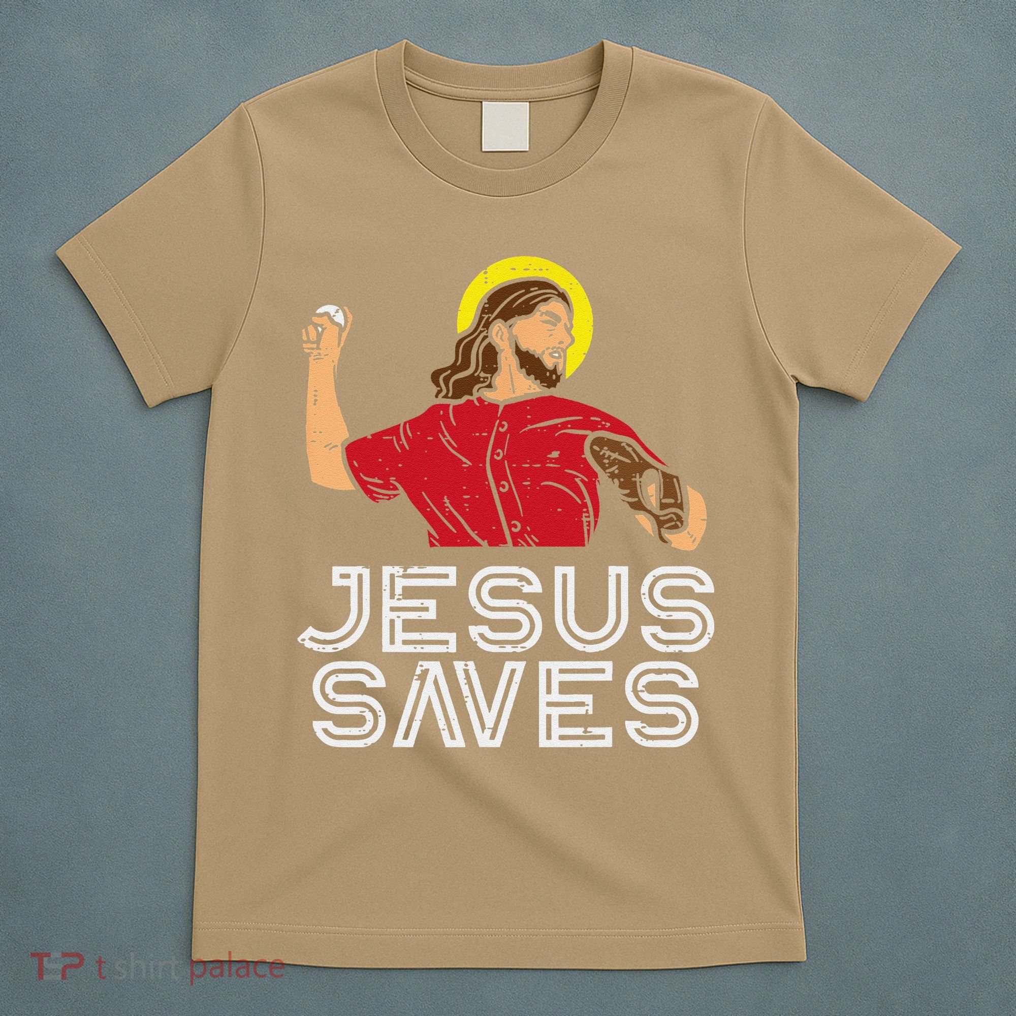 Jesus Saves Baseball God Sports Christian T-Shirt