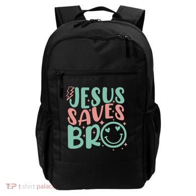 Jesus Saves Bro Retro Christian Religious Backpack