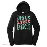 Jesus Saves Bro Retro Christian Religious Women's Hoodie thumb 0