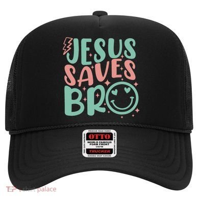 Jesus Saves Bro Retro Christian Religious Hat