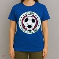 Japan Soccer Ball Vintage Football Emblem T-Shirt thumb 4