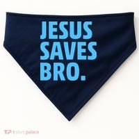 Jesus Saves Bro USA-Made Doggie Bandana thumb 0
