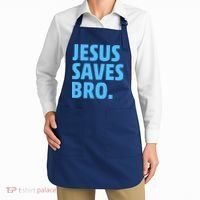 Jesus Saves Bro Apron thumb 2