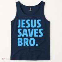 Jesus Saves Bro Tank Top thumb 2