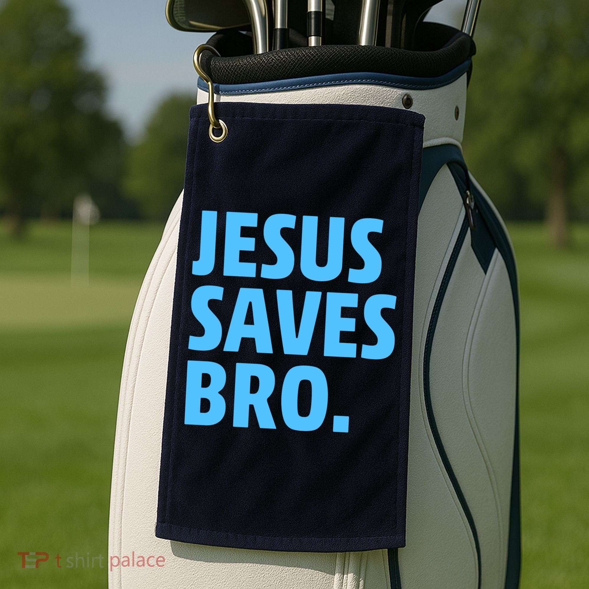 Jesus Saves Bro Golf Towel