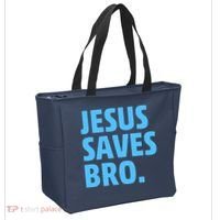 Jesus Saves Bro Tote Bag thumb 2