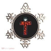 JESUS SAVES Classic Cotton Ornament thumb 0