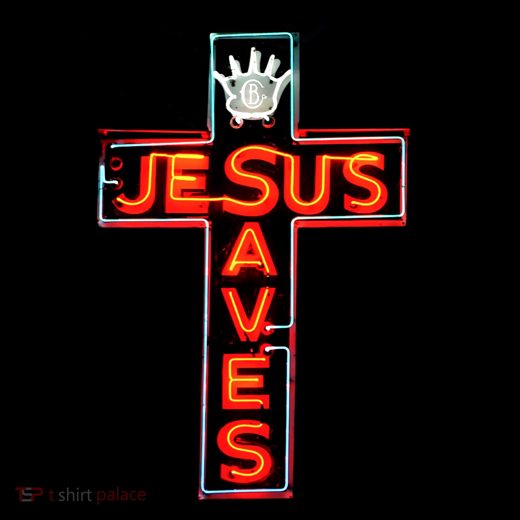 JESUS SAVES Classic Cotton Ornament