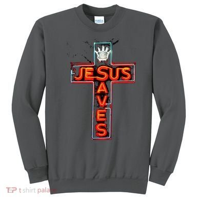 JESUS SAVES Classic Cotton Sweatshirt