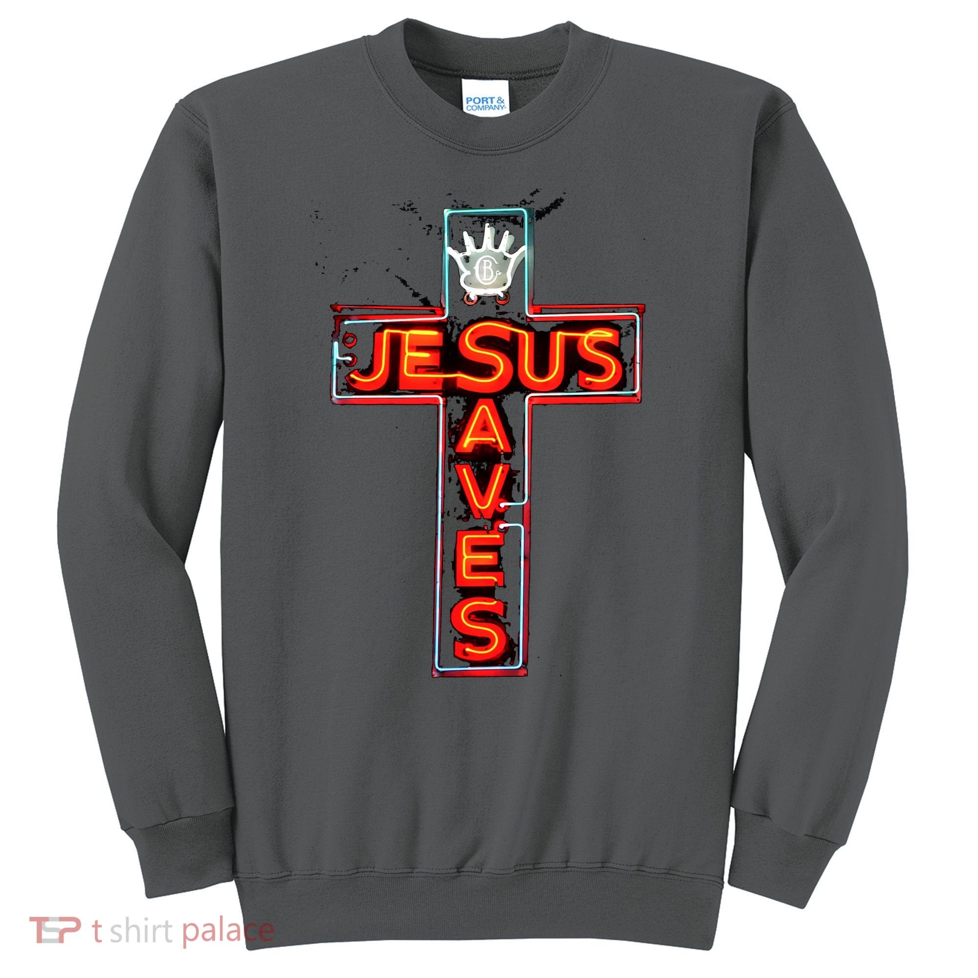 JESUS SAVES Classic Cotton Sweatshirt