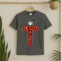 JESUS SAVES Classic Cotton T-Shirt thumb 2