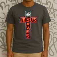 JESUS SAVES Classic Cotton T-Shirt thumb 3