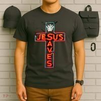JESUS SAVES Classic Cotton T-Shirt thumb 6