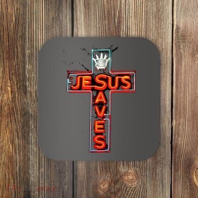 JESUS SAVES Classic Cotton Coaster