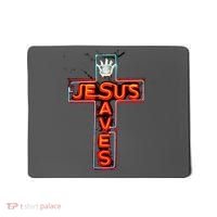 JESUS SAVES Classic Cotton Mousepad thumb 0