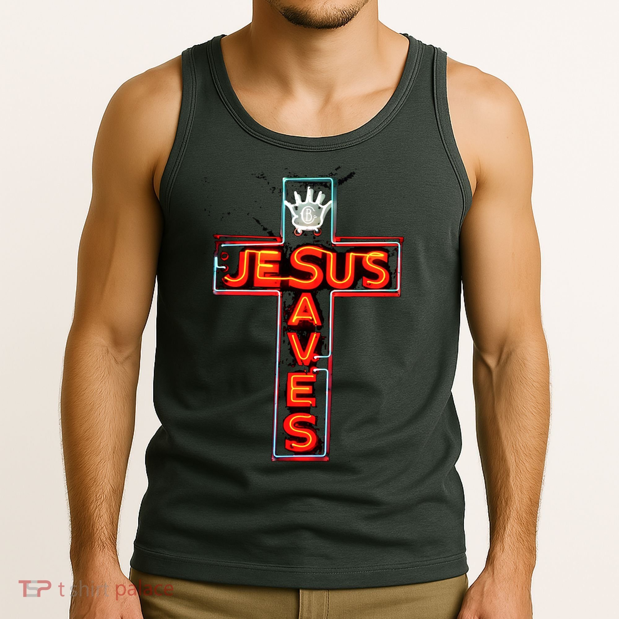 JESUS SAVES Classic Cotton Tank Top