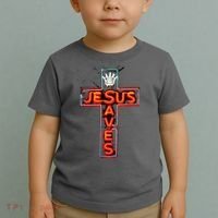 JESUS SAVES Classic Cotton Toddler T-Shirt thumb 2