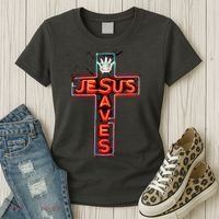 JESUS SAVES Classic Cotton Women's T-Shirt thumb 3