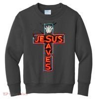 JESUS SAVES Classic Cotton Kids Sweatshirt thumb 0