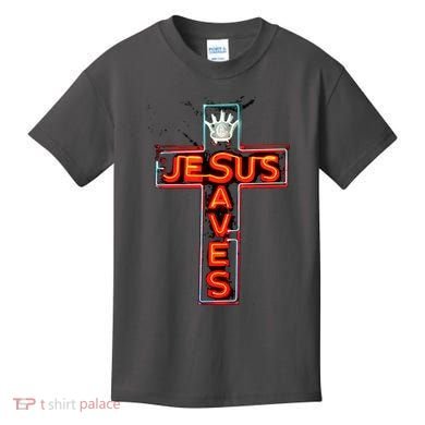 JESUS SAVES Classic Cotton Kids T-Shirt