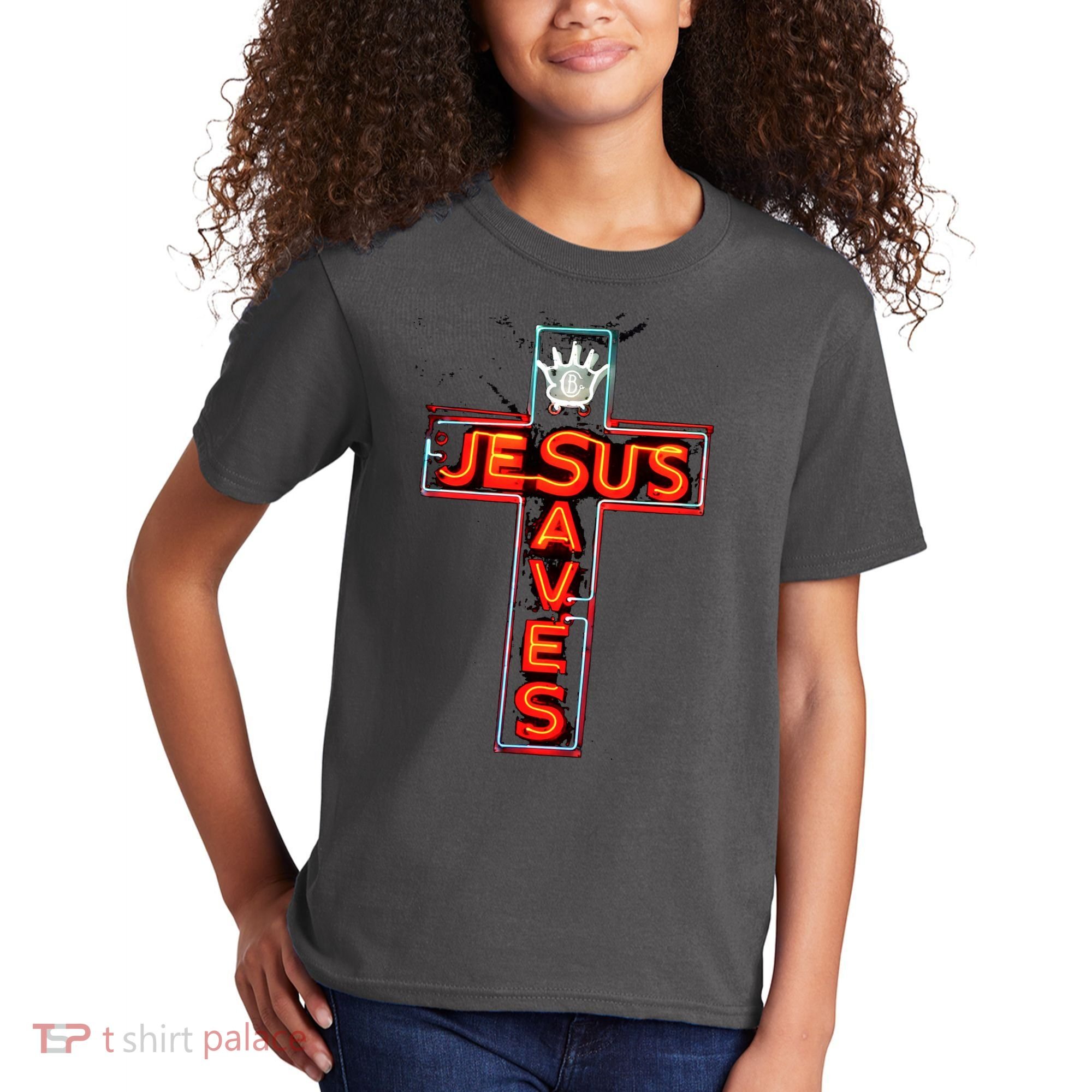 JESUS SAVES Classic Cotton Kids T-Shirt