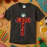 JESUS SAVES Classic Cotton Kids T-Shirt thumb 3