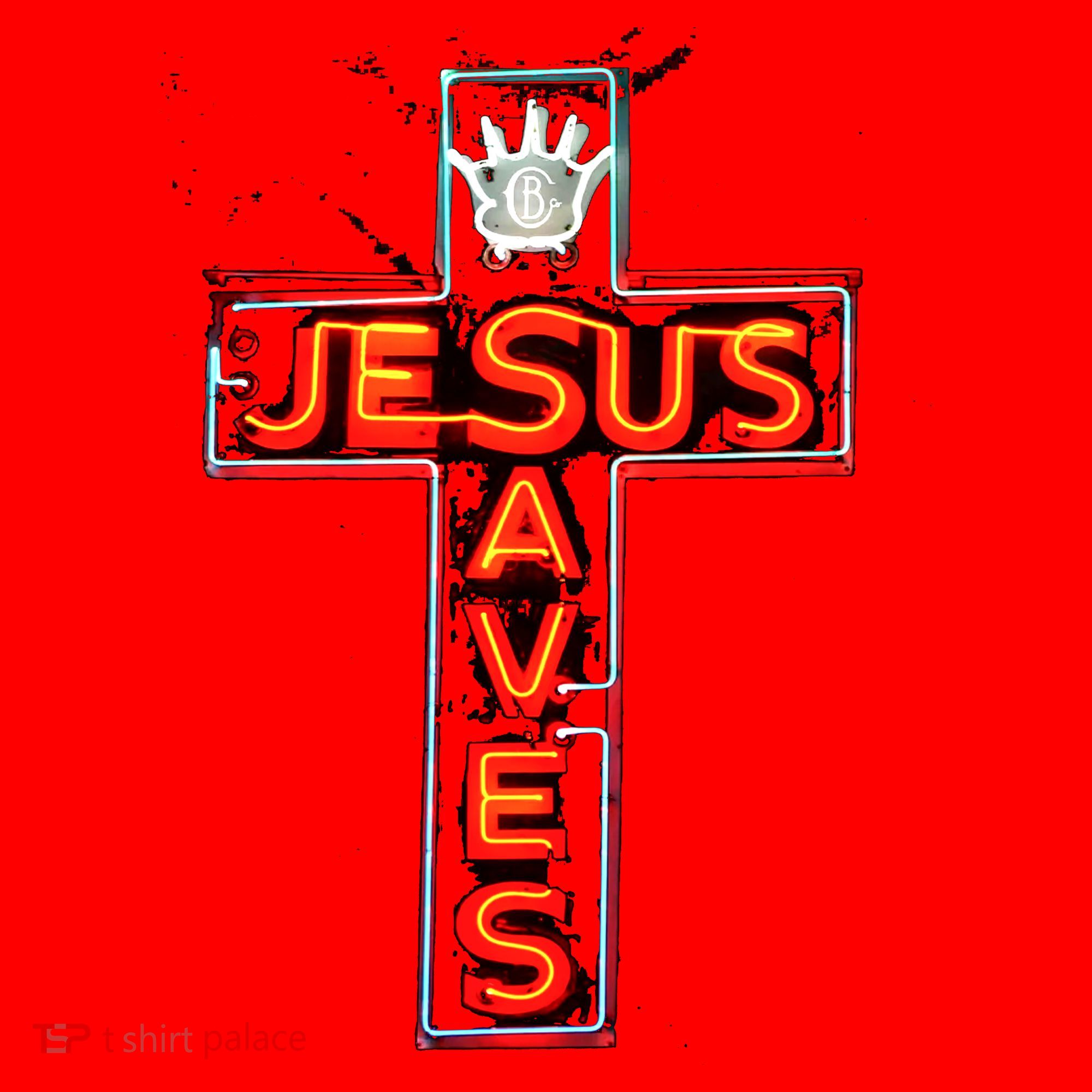 JESUS SAVES Classic Cotton Santa Hat