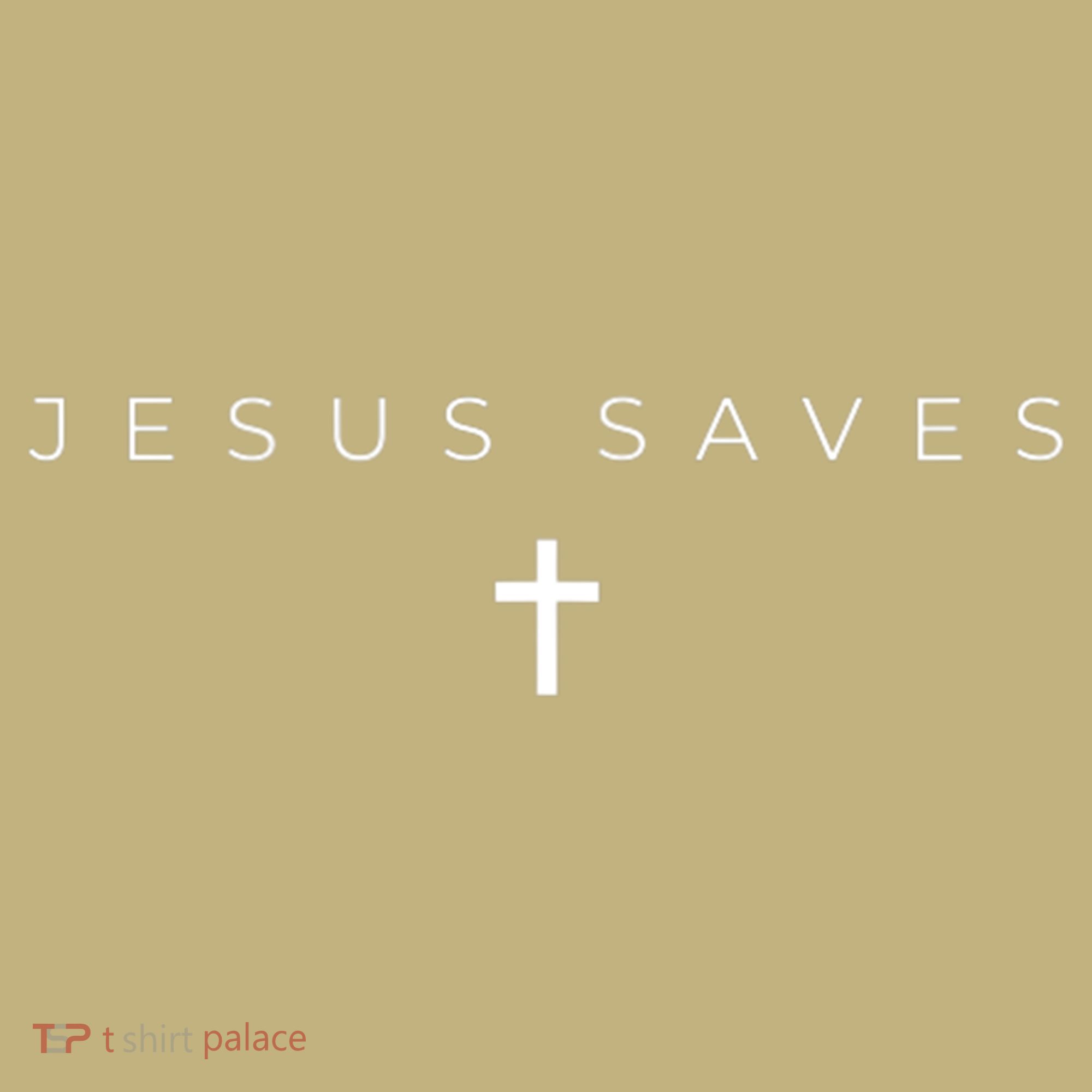 Jesus Saves Cross Subtle Christian Minimal Religious Faith T-Shirt