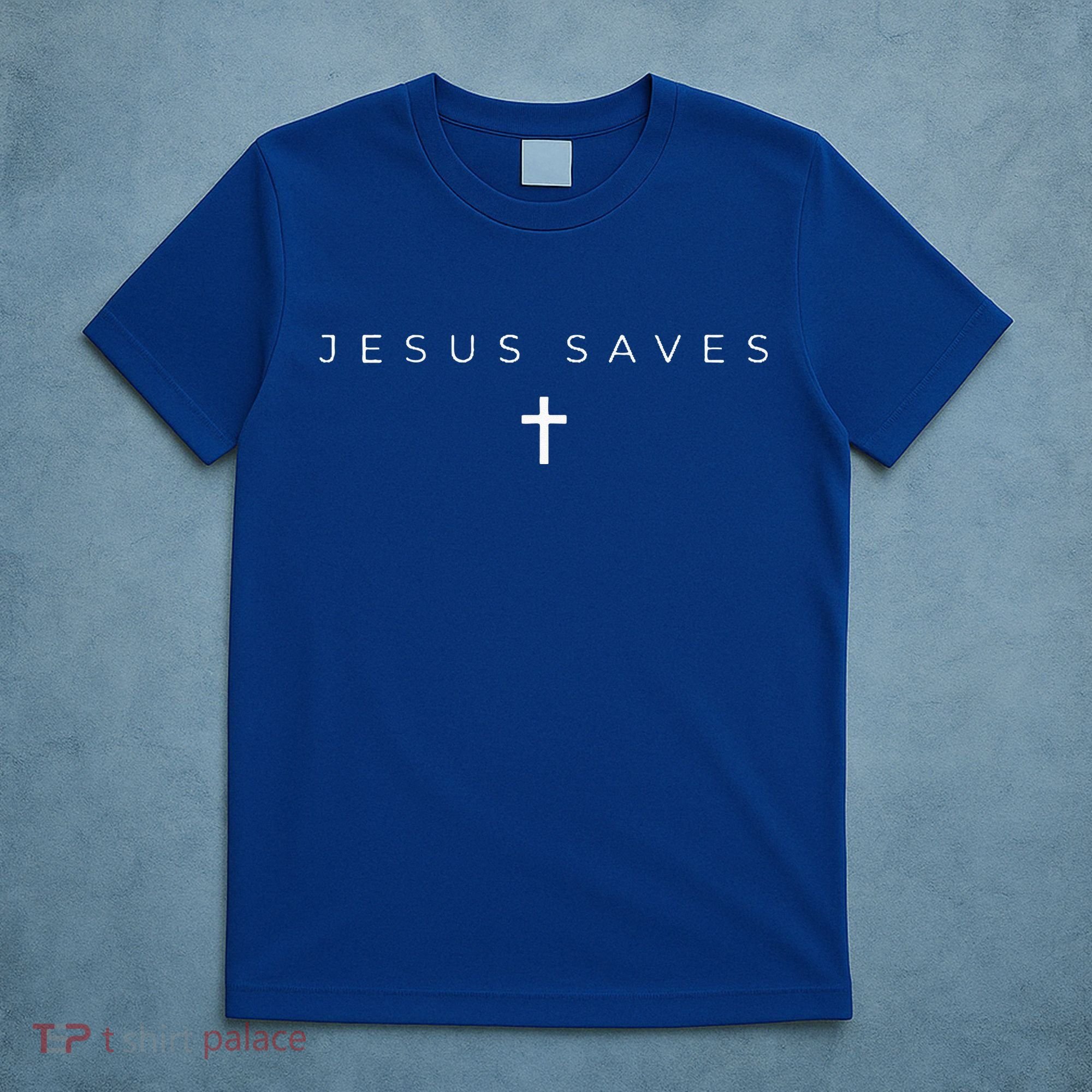 Jesus Saves Cross Subtle Christian Minimal Religious Faith T-Shirt