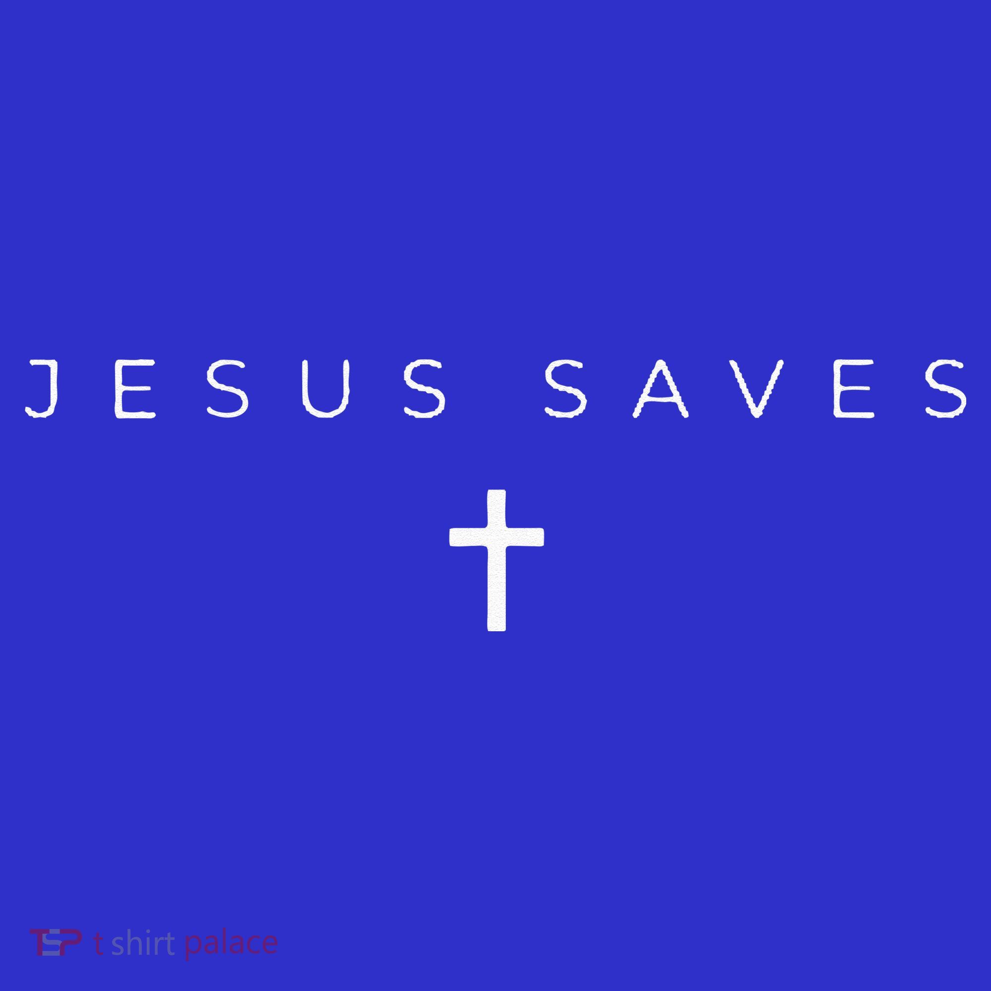 Jesus Saves Cross Subtle Christian Minimal Religious Faith Mousepad