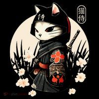 Japanese Samurai Cat Tattoo Kawaii Ninja Cat Sweatshirt thumb 3