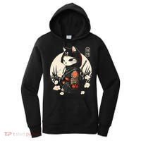 Japanese Samurai Cat Tattoo Kawaii Ninja Cat Women's Hoodie thumb 0