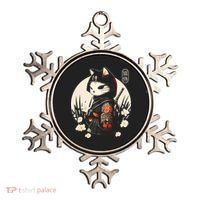Japanese Samurai Cat Tattoo Kawaii Ninja Cat Ornament thumb 0