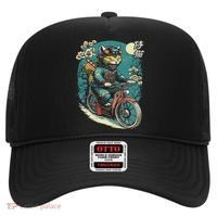 Japanese Samurai Cat On Motorcycle Kawaii Ninja Cat Hat thumb 0