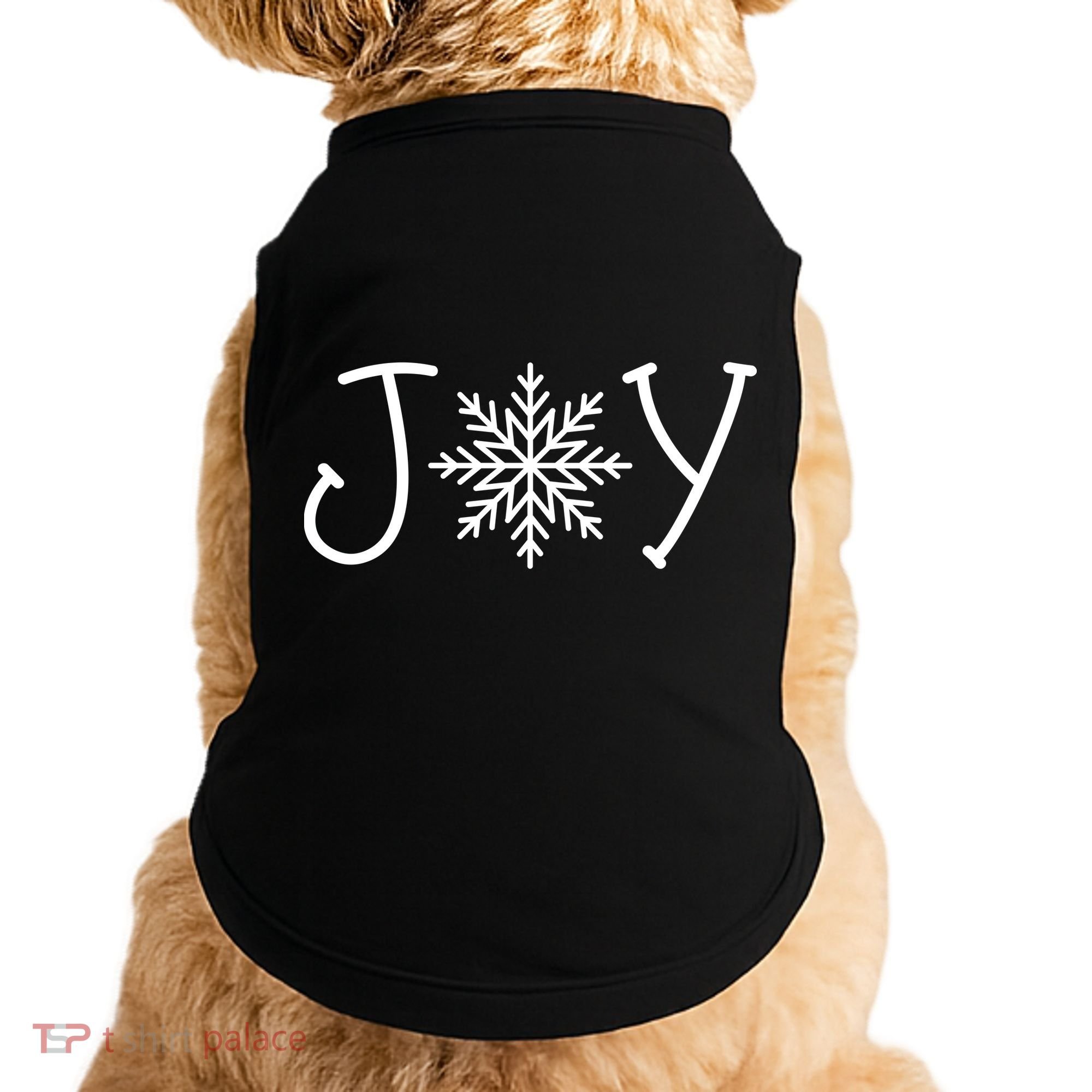 Joy Snowflake Christmas Doggie Tank