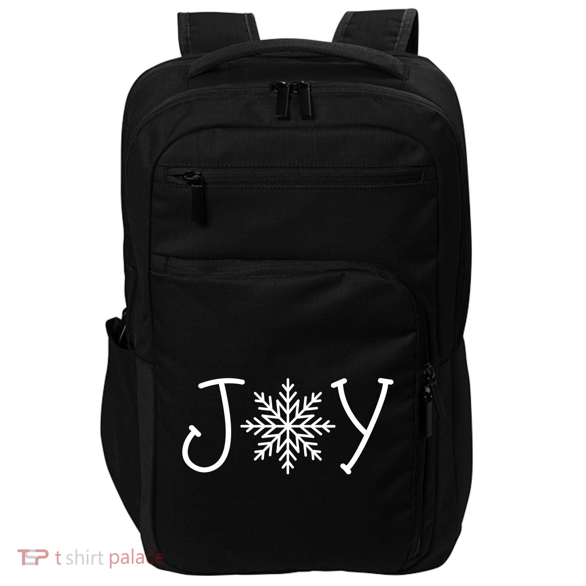 Joy Snowflake Christmas Impact Tech Backpack