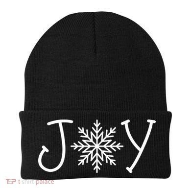 Joy Snowflake Christmas Beanie