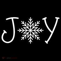 Joy Snowflake Christmas Drawstring Bag thumb 2